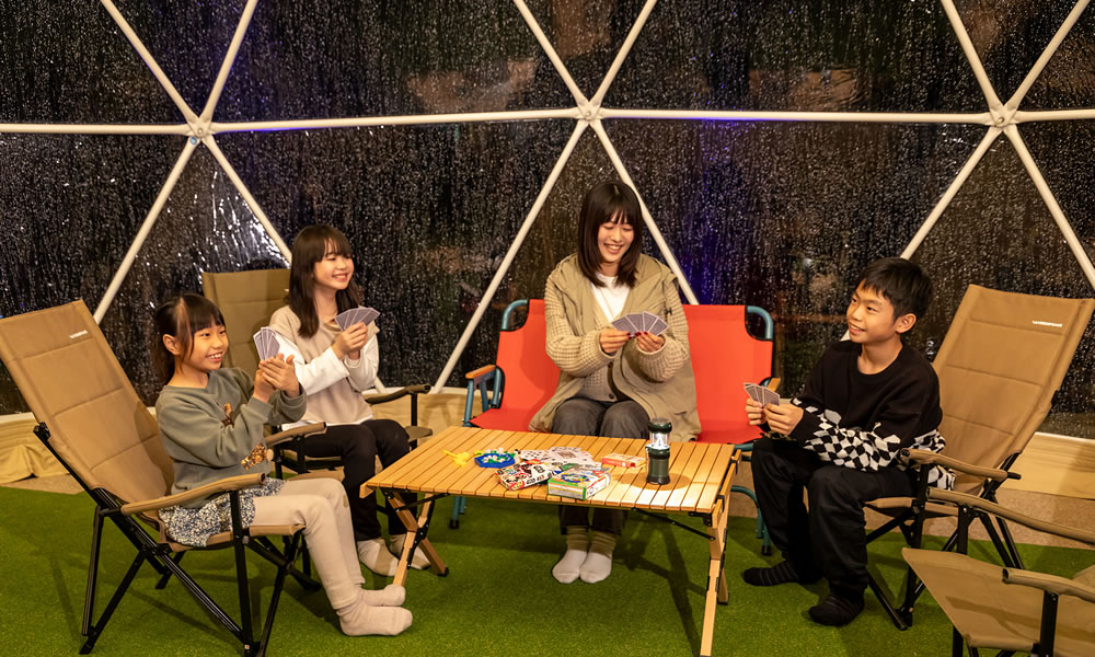 グランピングを楽しむ