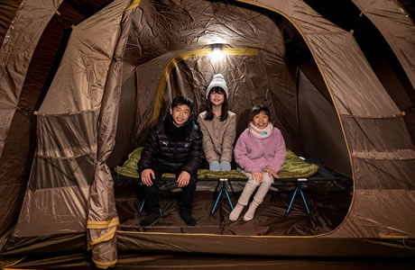 お子さんも安心のキャンプ