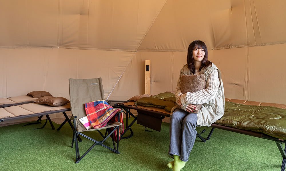 女性やファミリーも安心で快適施設な里山キャンプ場