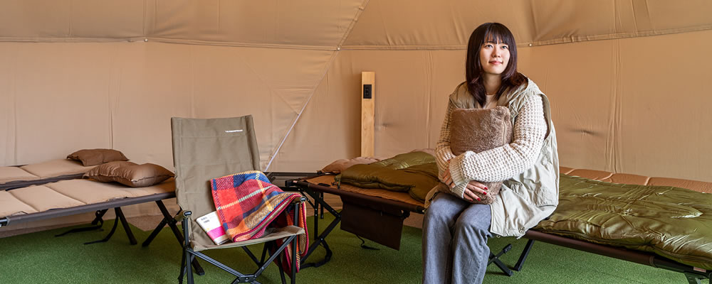 女性やファミリーも安心で快適施設な里山キャンプ場